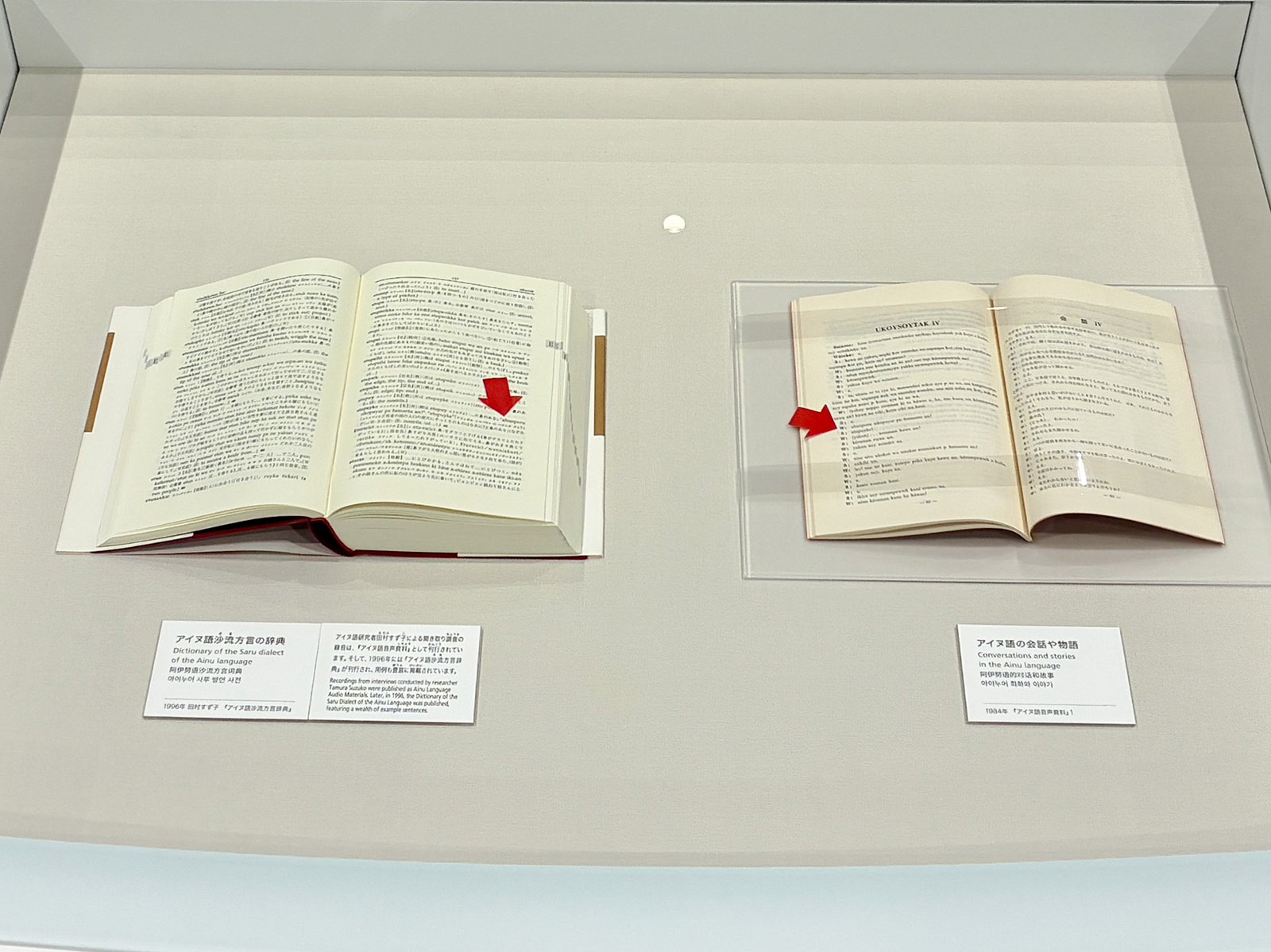 アイヌ語が書かれた本2冊