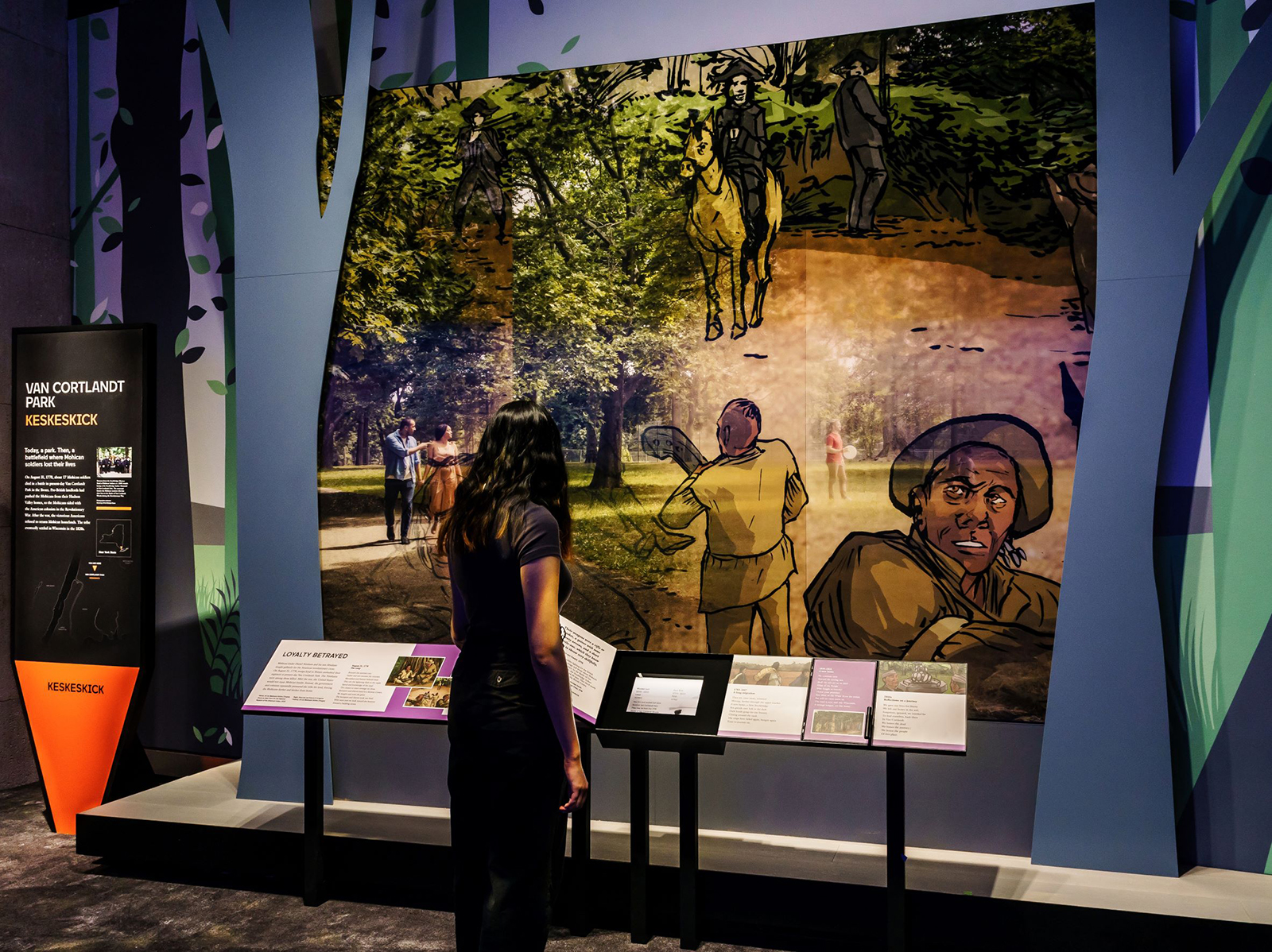 国立アメリカン・インディアン博物館（ニューヨーク）での「Native New York」展の様子