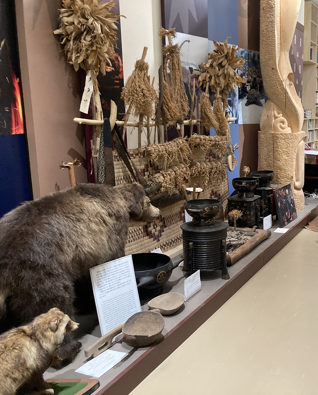 アイヌ資料の展示